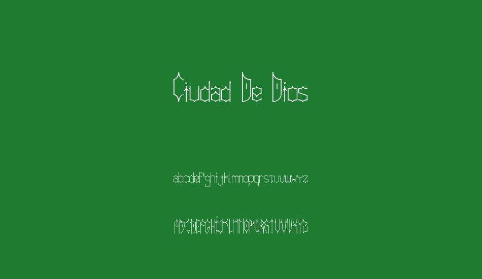 Ciudad De Dios font