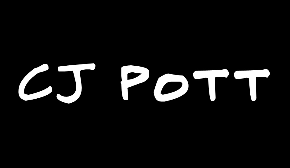 CJ Potter Handwriting font big