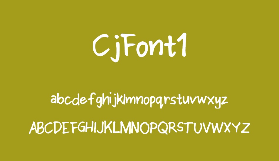 CjFont1 font