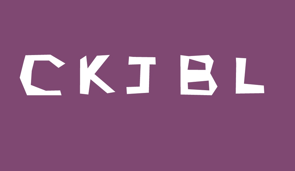 CKJBlock font big