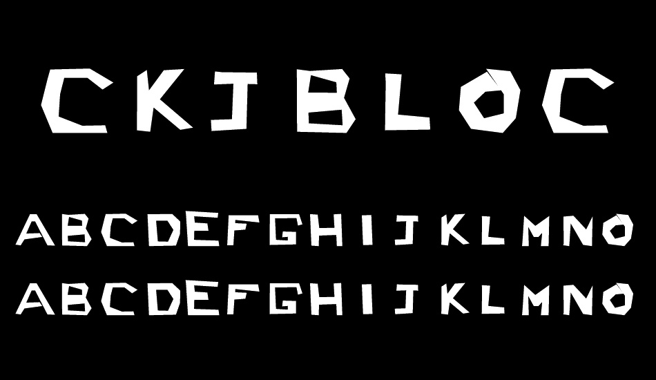 CKJBlock font