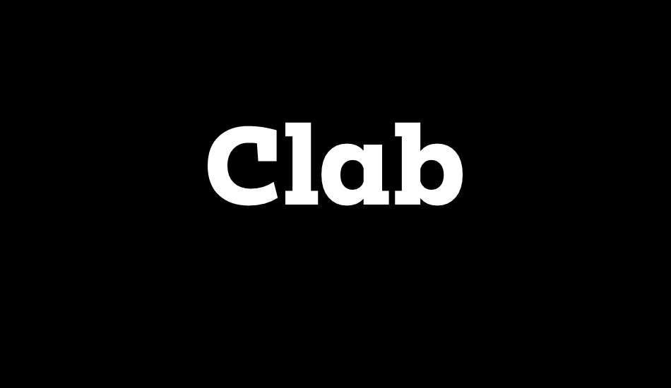 Clab Personal Use font big