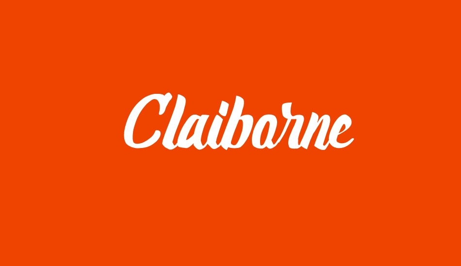 Claiborne font big