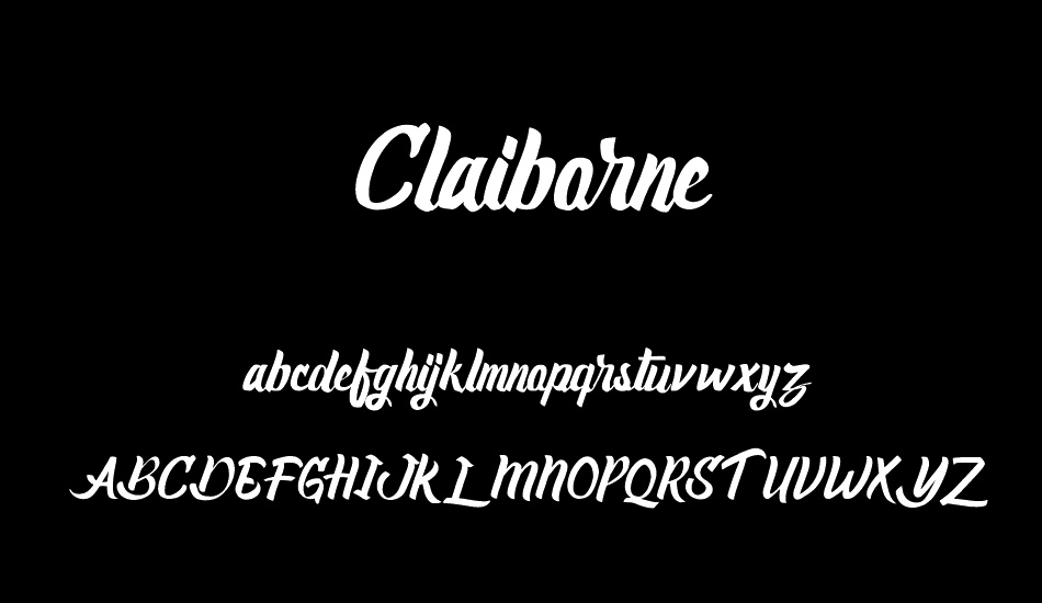 Claiborne font