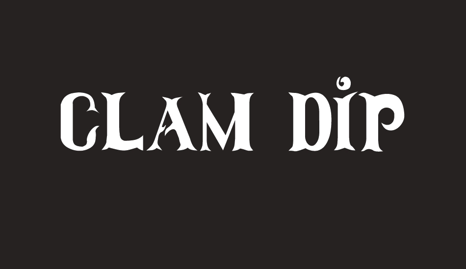 Clam Dip font big