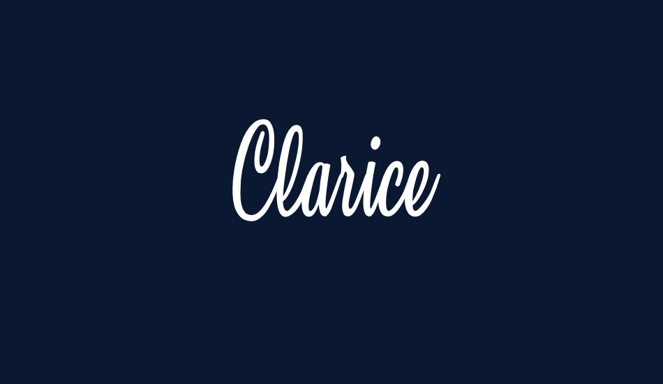 Clarice Personal Use font big