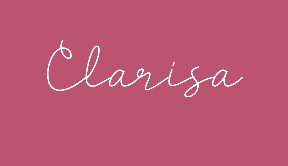 Clarisa font big