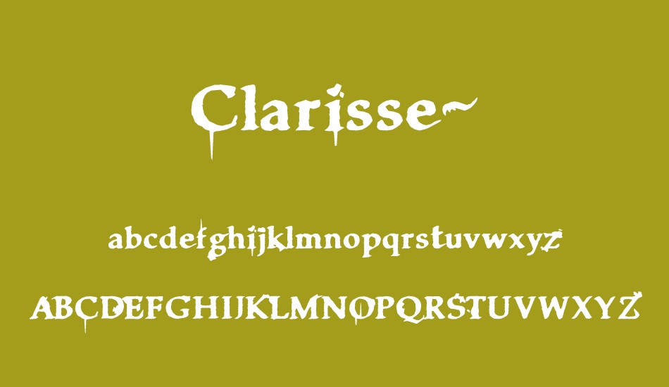 Clarisse~ font