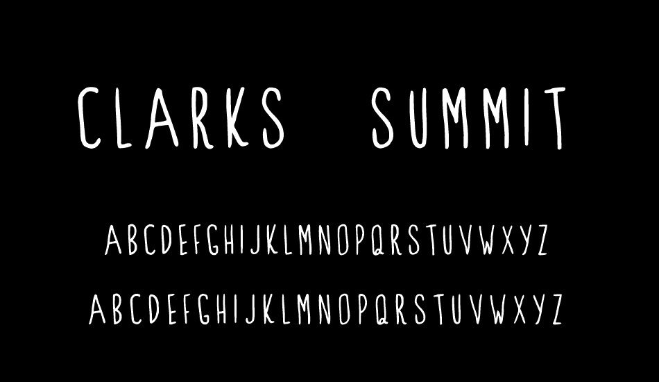 Clarks Summit font
