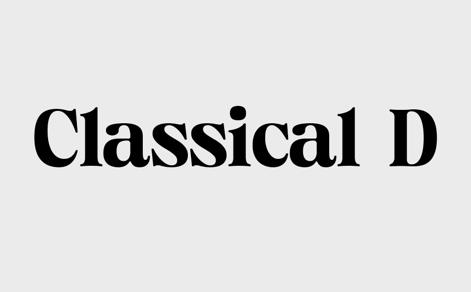 Classical Diary font big