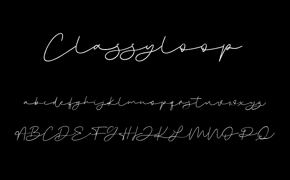 Classyloop font