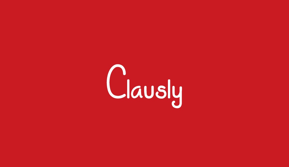 Clausly font big