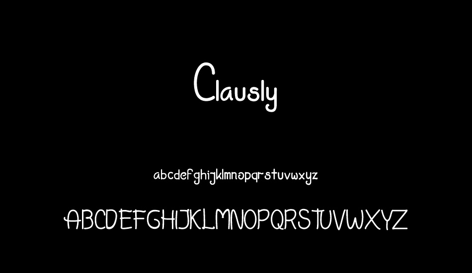 Clausly font