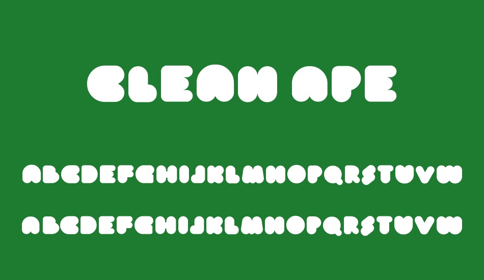 Clean Ape font