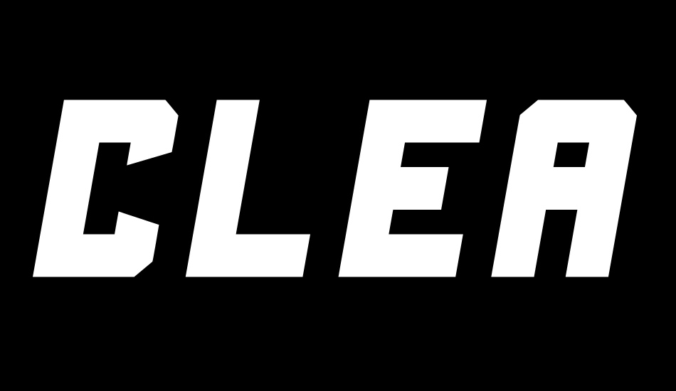 Clean Sports font big