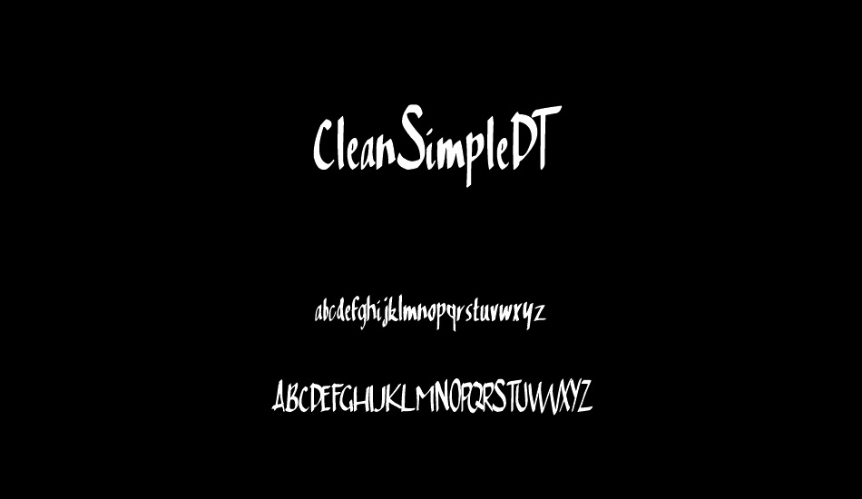 CleanSimpleDT font