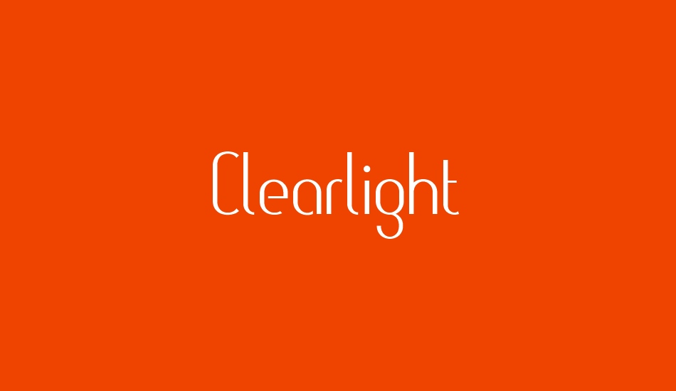 Clearlight font big