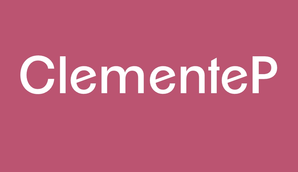 ClementePDai font big