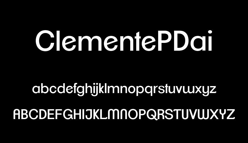 ClementePDai font