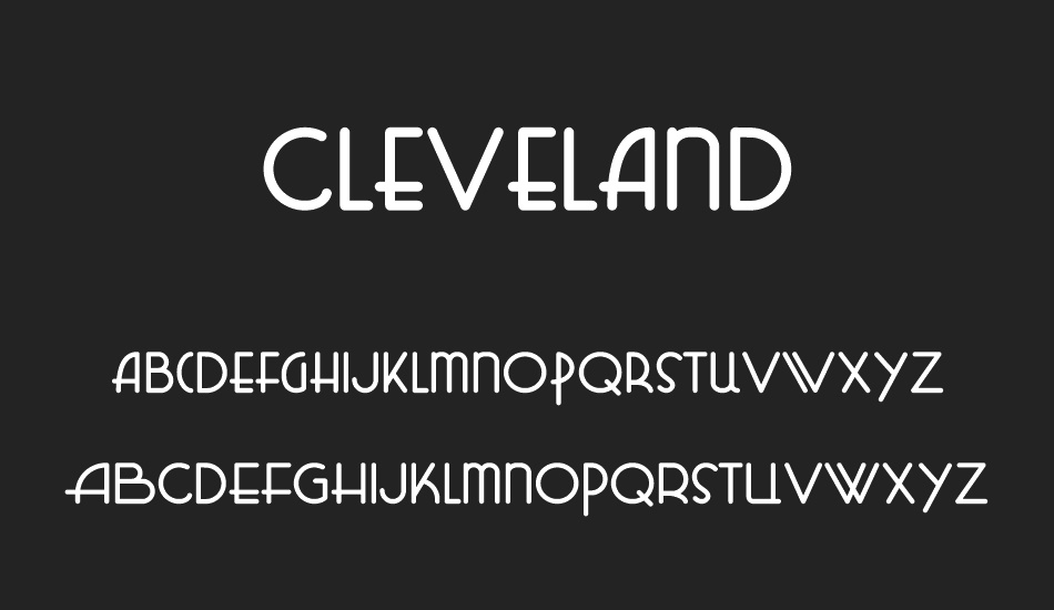 Cleveland DEMO font