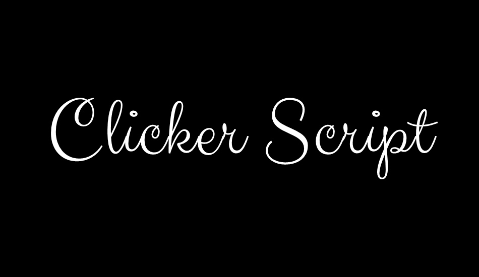 Clicker Script font big