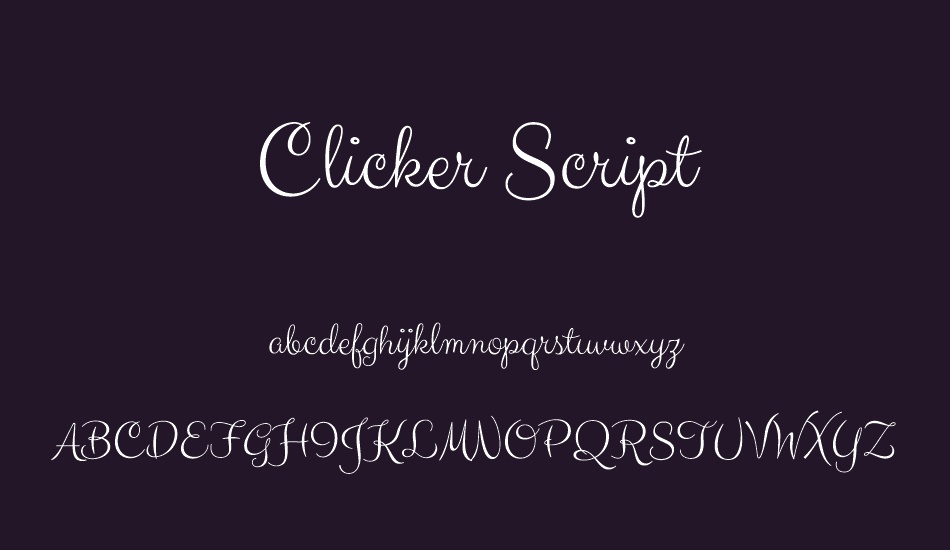 Clicker Script font