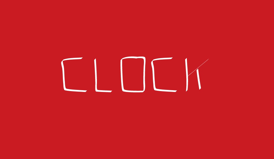 CLOCK font big