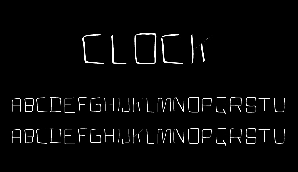 CLOCK font