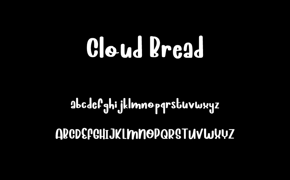 Cloud Bread font