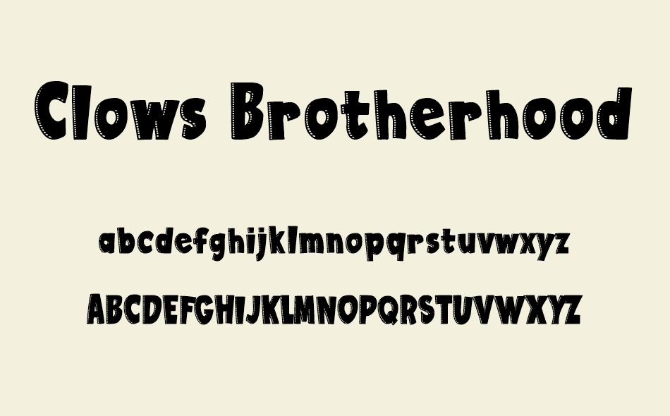 Clows Brotherhood font