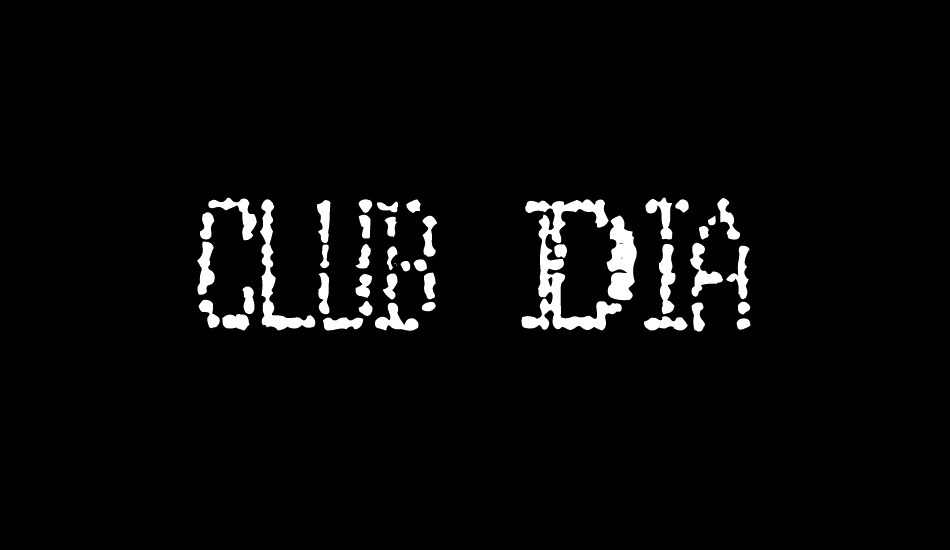 Club Dia font big