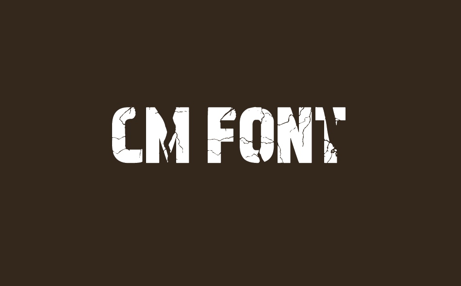 CM Font font big