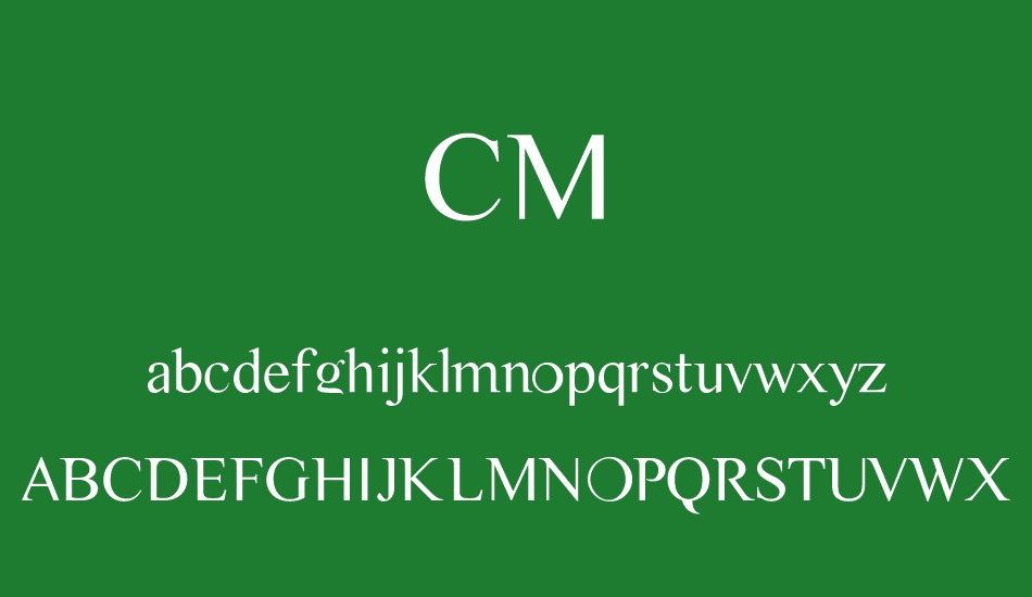 CM font