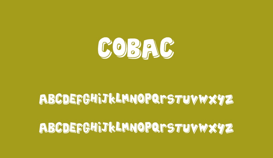 Cobac font