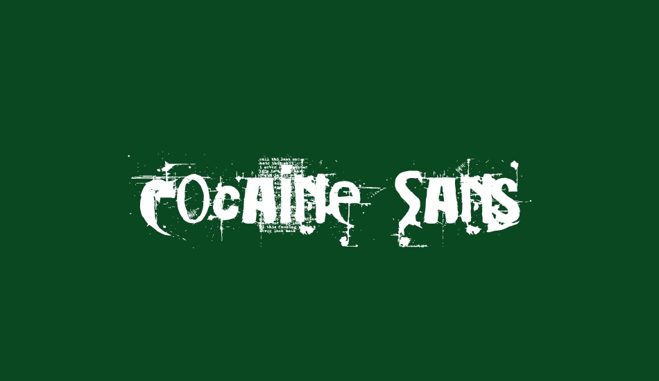 cocaine-sans font big