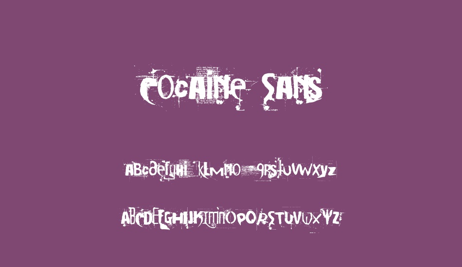 cocaine-sans font