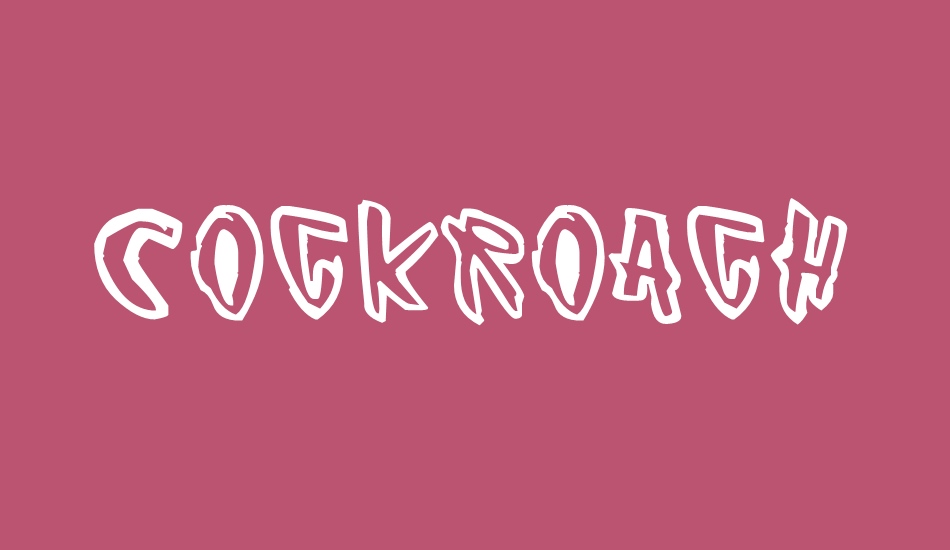 Cockroach font big