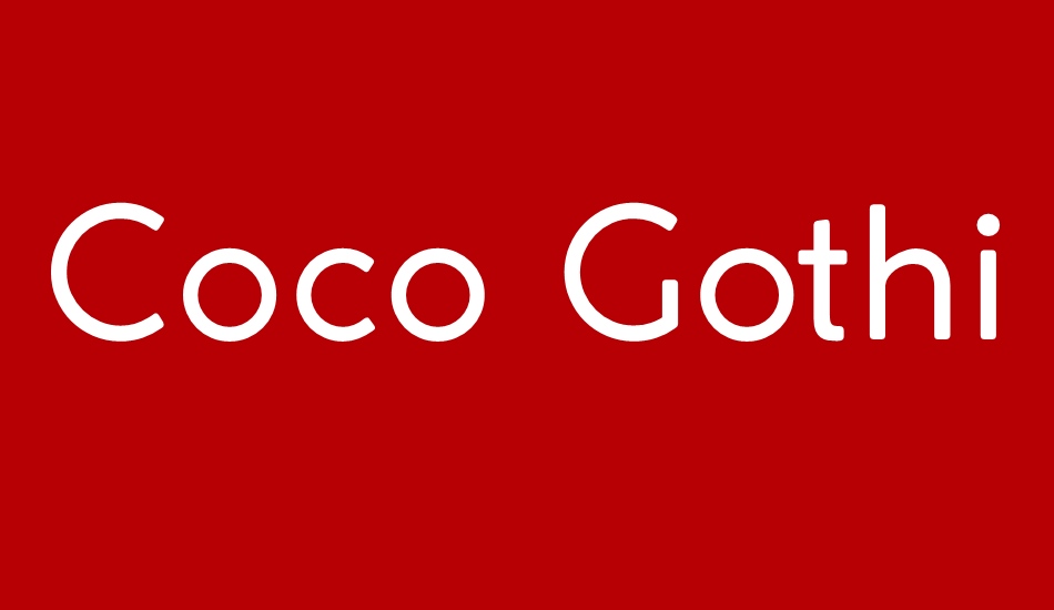 coco-gothic font big