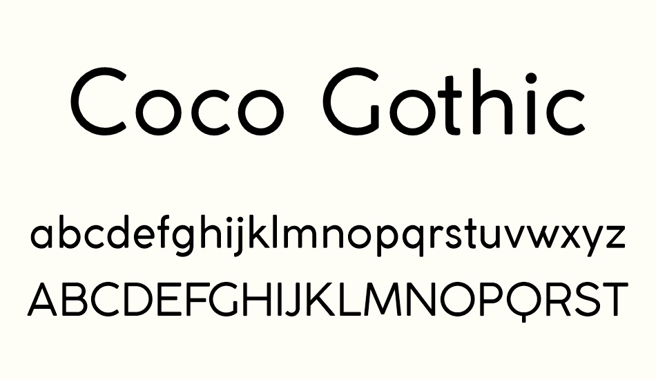 coco-gothic font
