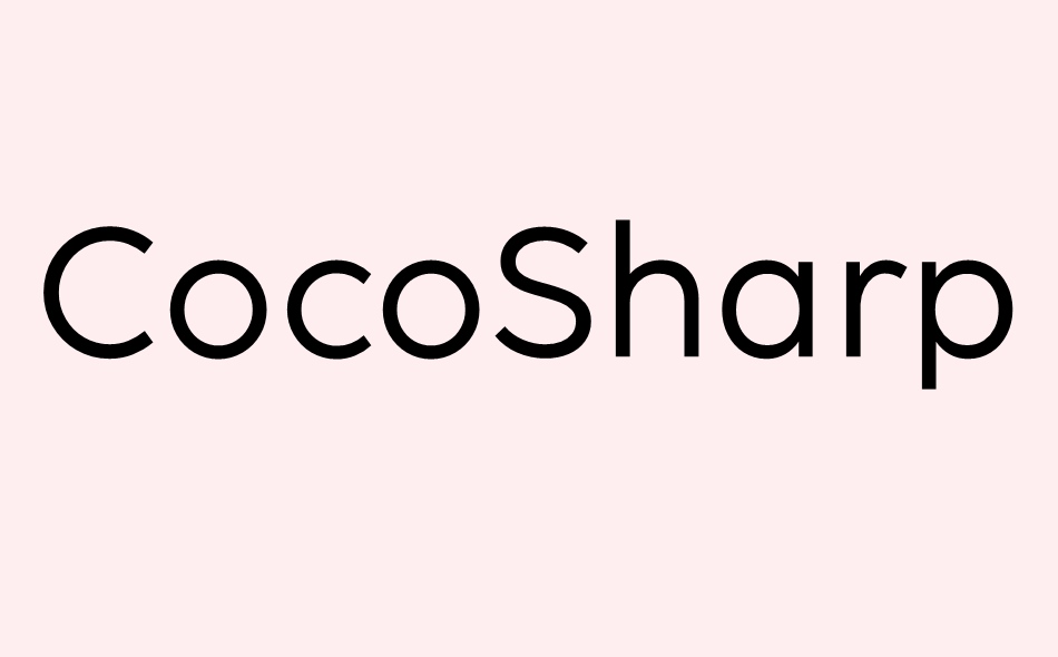 Coco Sharp font big