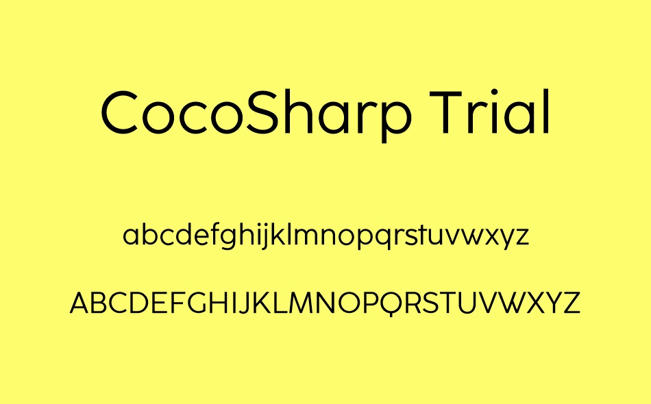 Coco Sharp font