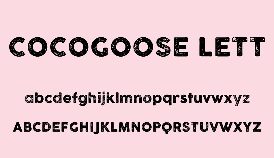 cocogoose-letterpress font