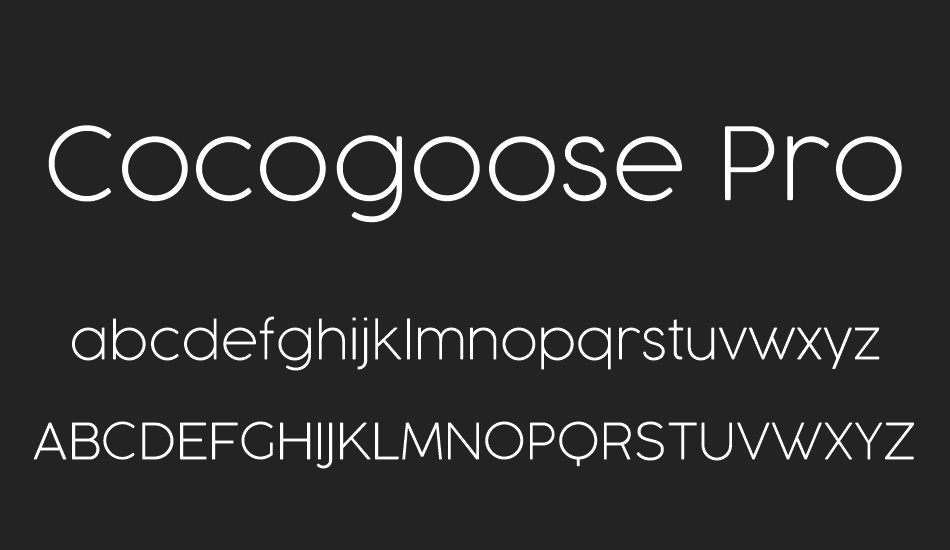 cocogoose-pro font