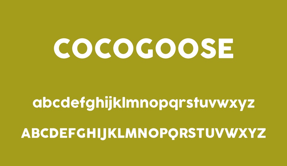 COCOGOOSE font