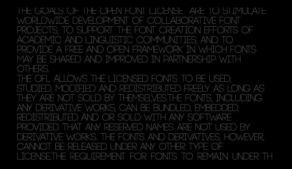 Code Light font 1