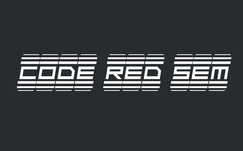 Code Red font big