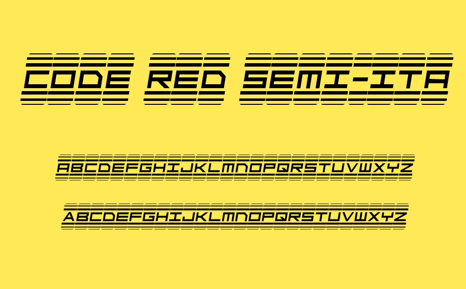Code Red font