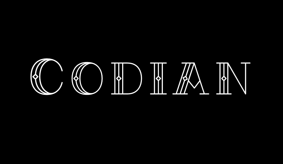 Codian October Nine font big