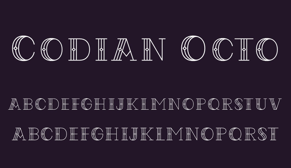 Codian October Nine font