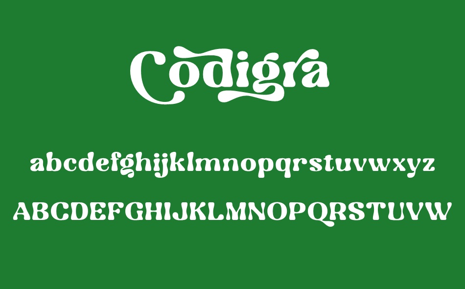 Codigra font